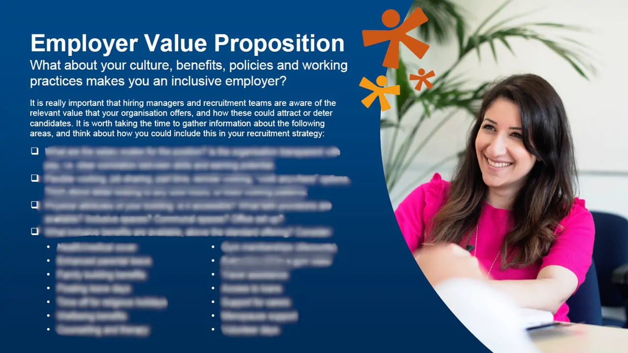 Recruitment inclusion checklist - employer value proposition